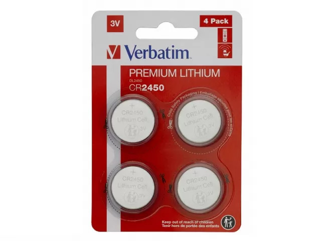Verbatim Lithium CR2450 Blister-4 VER_49535