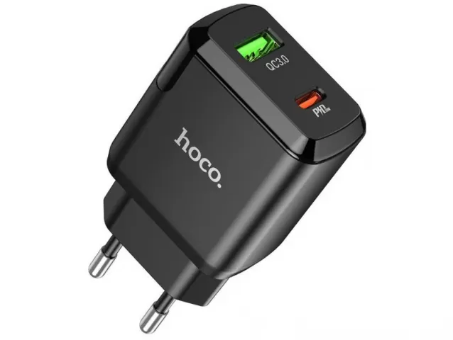 Hoco N5 Favor dual port PD20W+QC3.0 Black