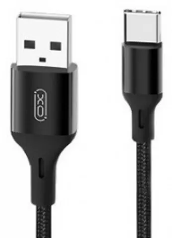 XO Type-C to USB 1.0m Braided NB55 Black