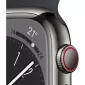 Apple Watch Series 8 GPS MNJJ3 41mm Stainless Graphite Midnight Sport Band