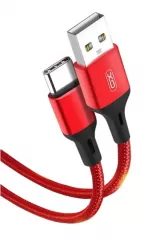 XO Type-C to USB 1.0m Braided NB55 Red