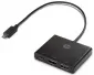 HP 1BG94AA Type-C to USB3.0 + Type-C + HDMI Black