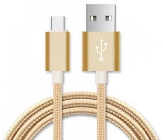 Micro-USB to USB 1.0m Xpower Nylon Gold