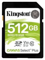 Kingston Canvas SDS2/512GB Class 10 UHS-I 400x 256GB