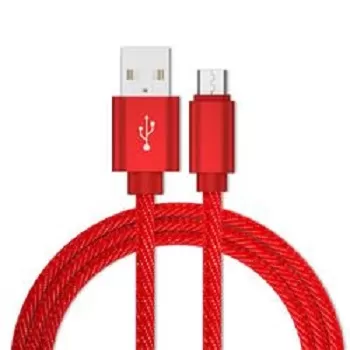 XO Micro-USB to USB 1.0m Braided NB55 Red