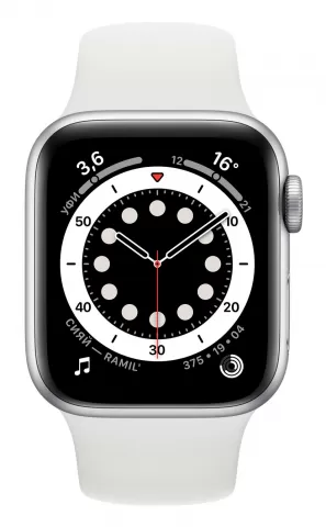 Apple Watch M06M3 Silver/White