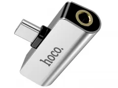 Hoco LS26 2 in 1 Type-C to 3.5mm Silver