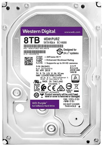 Western Digital Purple WD84PURZ 8.0TB