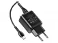Hoco N6 Charmer dual port QC3.0 + cable Type-C Black