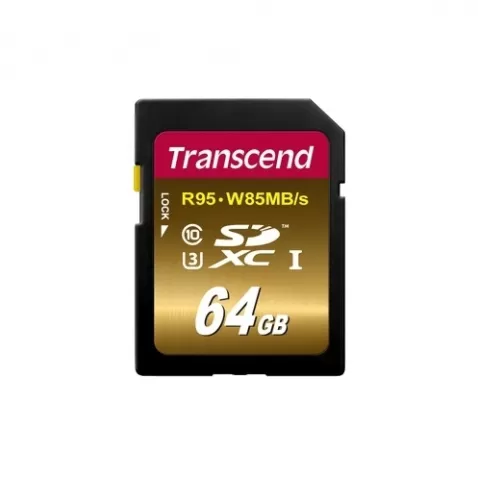 Transcend TS64GSDU3X Class 10 U3 UHS-I 64GB