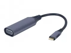 Gembird A-USB3C-VGA-01 Type-C to VGA 0.15m Space Grey